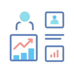 Data Analysis Dashboard with User Profile and Growth Chart