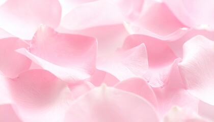 Close Up Pink Rose Petals Background with Soft Focus and Bright Lighting Aesthetic Romantic Delicate Floral Design Background
