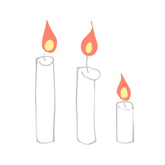キャンドルのイラスト