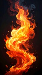 Fiery Flames Ascending.