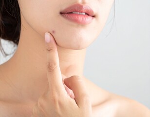 女性と吹き出物