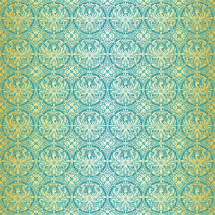 Birds traditional seamless ornamental pattern