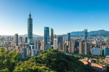 Scenery of Taipei City, the capital of Taiwan