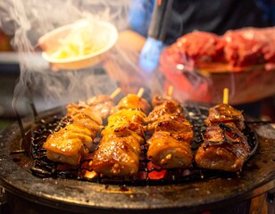 香ばしく焼いた鶏肉