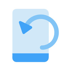 Smartphone application refreshing process, updating and syncing data concept