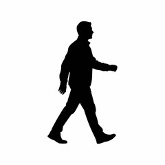 vector silhouette of a man