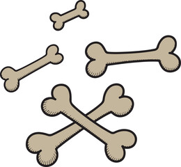 dog bone vector illustration