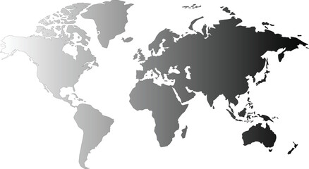 Modern Cartography: Abstract World Map Vector