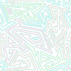 Pastel color geometric seamless pattern