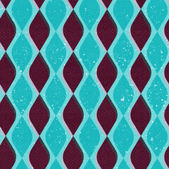 Vintage seamless pattern with grunge effect