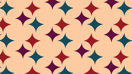 Geometric Diamond Shape Seamless Pattern
