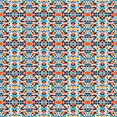 Farblic tried tribal seamless geometric pattern