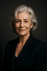 Powerful and Elegant Portrait of a Confident Mature Woman