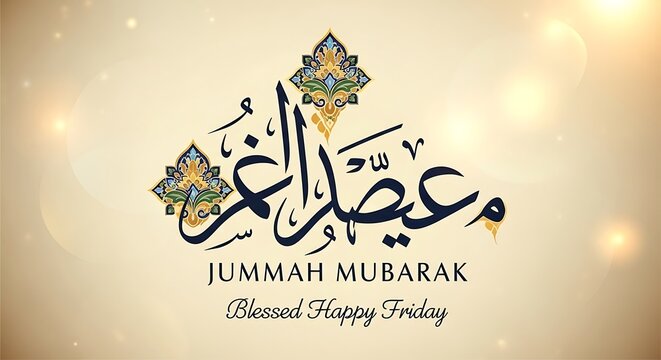 Islamic Friday Blessing Image.