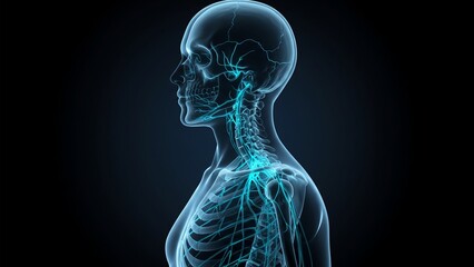 3d rendered illustration of a painful shoulder