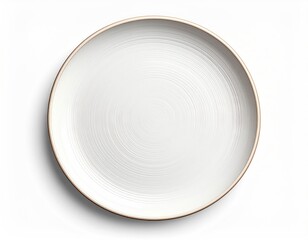 Minimalist White Plate - Clean and Simple Tableware for Modern Dining.
