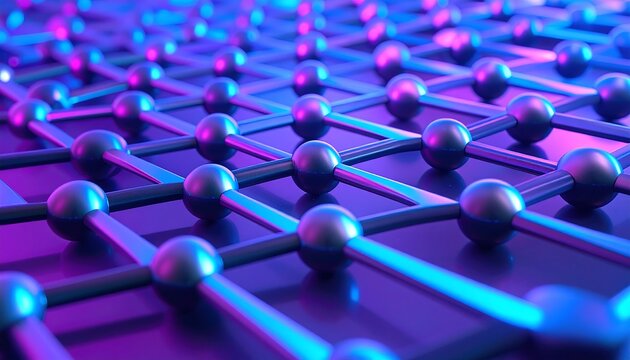 Network Structure Molecular Model.