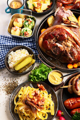 German cuisine. Traditional food concept.