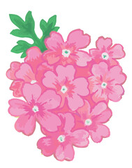 植物のスケッチ素材。野の草花。ベクターイラスト素材。