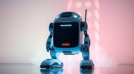 Futuristic Robot Studio Shot.