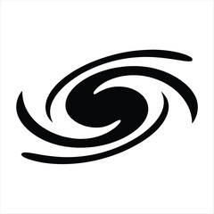 Fototapeta premium Abstract Black and White Swirling Vortex Design with Dynamic Circular Motion