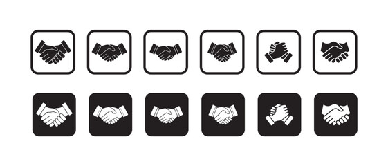 Handshake Vector Icon, Perfect choice for partnership presentation, Vector illustration EPS 10.