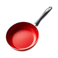 Red NonStick Frying Pan Kitchen Cookware for Delicious Meals against transparent background