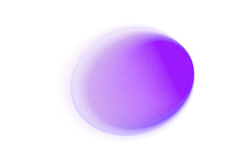 Blur round purple shape. Noise and color gradient effect. Abstract soft vector background. Bright watercolor mesh spot. Neon liquid bg  for poster, banner, presentation