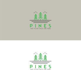 pine tree outdoor logo
