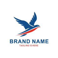Bird logo vector icon fo company