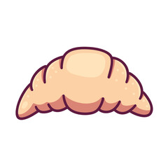 Cute bakery doodle clipart isolated on white