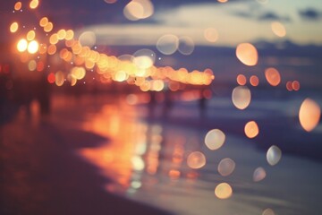 Beach city lighting outdoors.