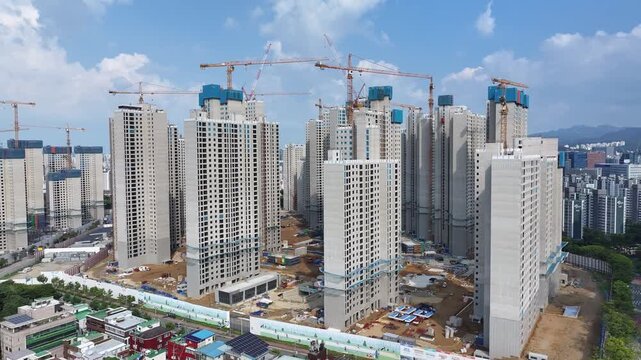 Construction Site Cheolsan Xavier Apartment Gwangmyeong Seoul Korea