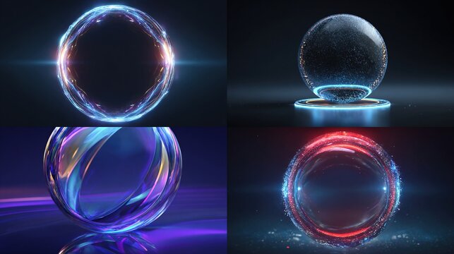and a list of keywords based on the images you provided

 Abstract glowing orb collection, digital rendering, energy fields, modern, futuristic