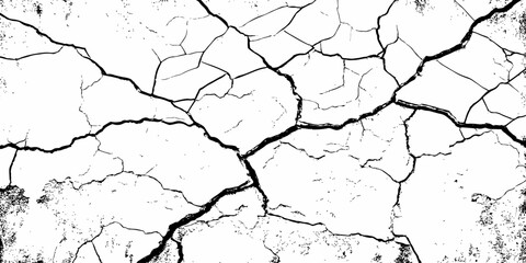 modern black and white scratch and cracks grunge texture dust and distressed wall pattern white background..