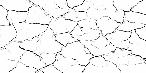 modern black and white scratch and cracks grunge texture dust and distressed wall pattern white background..