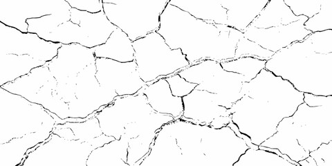 modern black and white scratch and cracks grunge texture dust and distressed wall pattern white background..