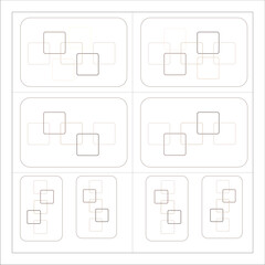 Geometric minimalist square vector design in modern style. Ideal for posters, packaging, wallpapers, and creative projects.