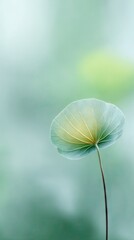 Delicate leaf detail in soft pastel tones