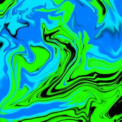 Blue and Green Liquid Marble Background
Abstract fluid art with blue and green marble effect, representing energy and freshness.