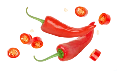 Fotobehang Chili Pepers red hot chili peppers  © Amelia NF