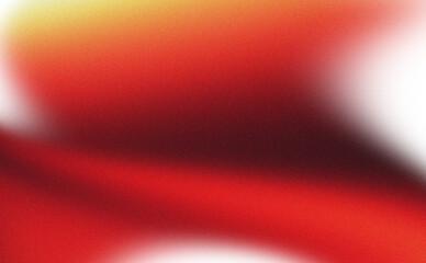Abstract blurry red gradient with subtle yellow hues and dark shadowed areas on transparent background
