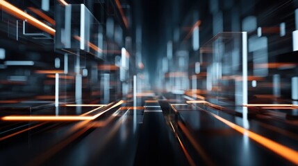 Futuristic cityscape