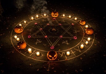 Halloween magic circle