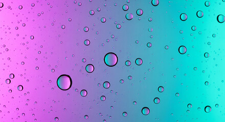 Abstract Bubbles in Blue and Purple: A mesmerizing dance of water bubbles in a spectrum of cool colors.