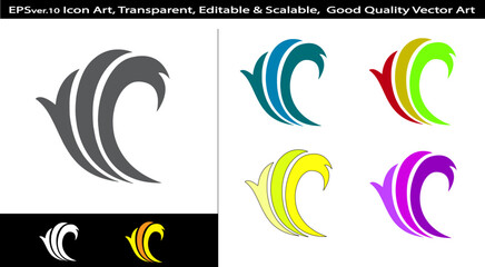 Obraz premium Nature Icon Vector with Color Variations | Editable EPS AI Eco Green Environment Symbol Design