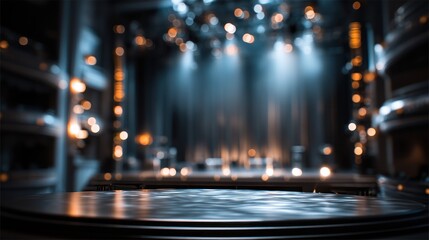 Empty stage platform