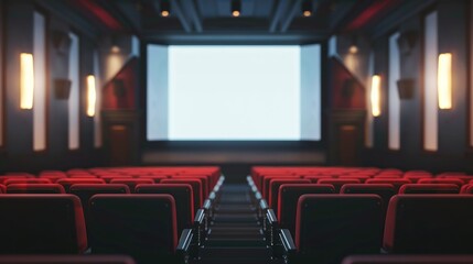 Empty movie theater