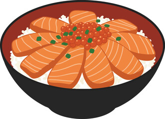 Japanese salmon rice