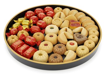 Assorted sweets and cookies platter